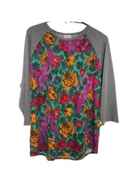 LuLaRoe Randy Floral Long Sleeves XL